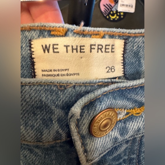 NWOT Free People We The Free Good Luck Mid-Rise Barrel Jeans ultra high beam 26 - Picture 16 of 16